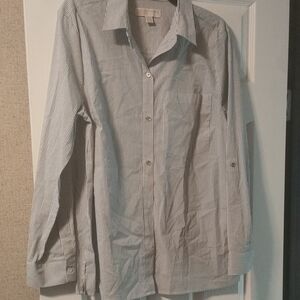 Michael Kors Women's Striped Button-Up Shirt